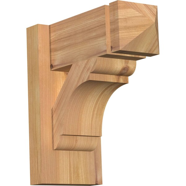 Ekena Millwork Olympic Arts & Crafts Smooth Outlooker, Western Red Cedar, 5 1/2"W x 12"D x 12"H OUT06X12X12OLY03SWR - main